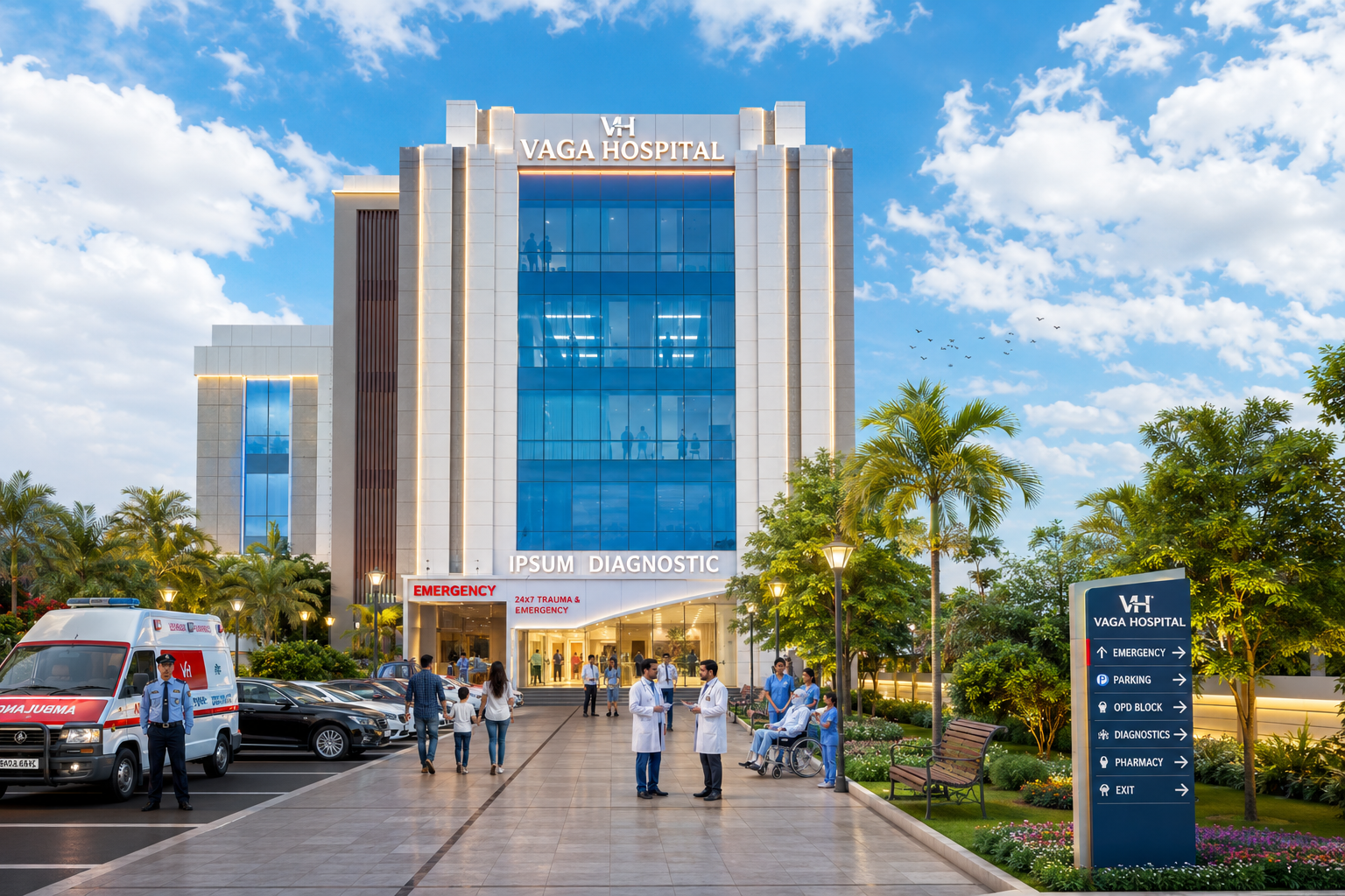 Vaga Superspeciality Hospital building